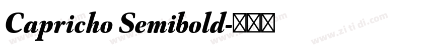 Capricho Semibold字体转换